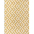 thumbnail image 2 of Rugs.com Jill Zarin Outdoor Collection Rug – 9' x 12' Yellow Flatweave Rug Perfect For Living Rooms, Large Dining Rooms, Open Floorplans, 2 of 9