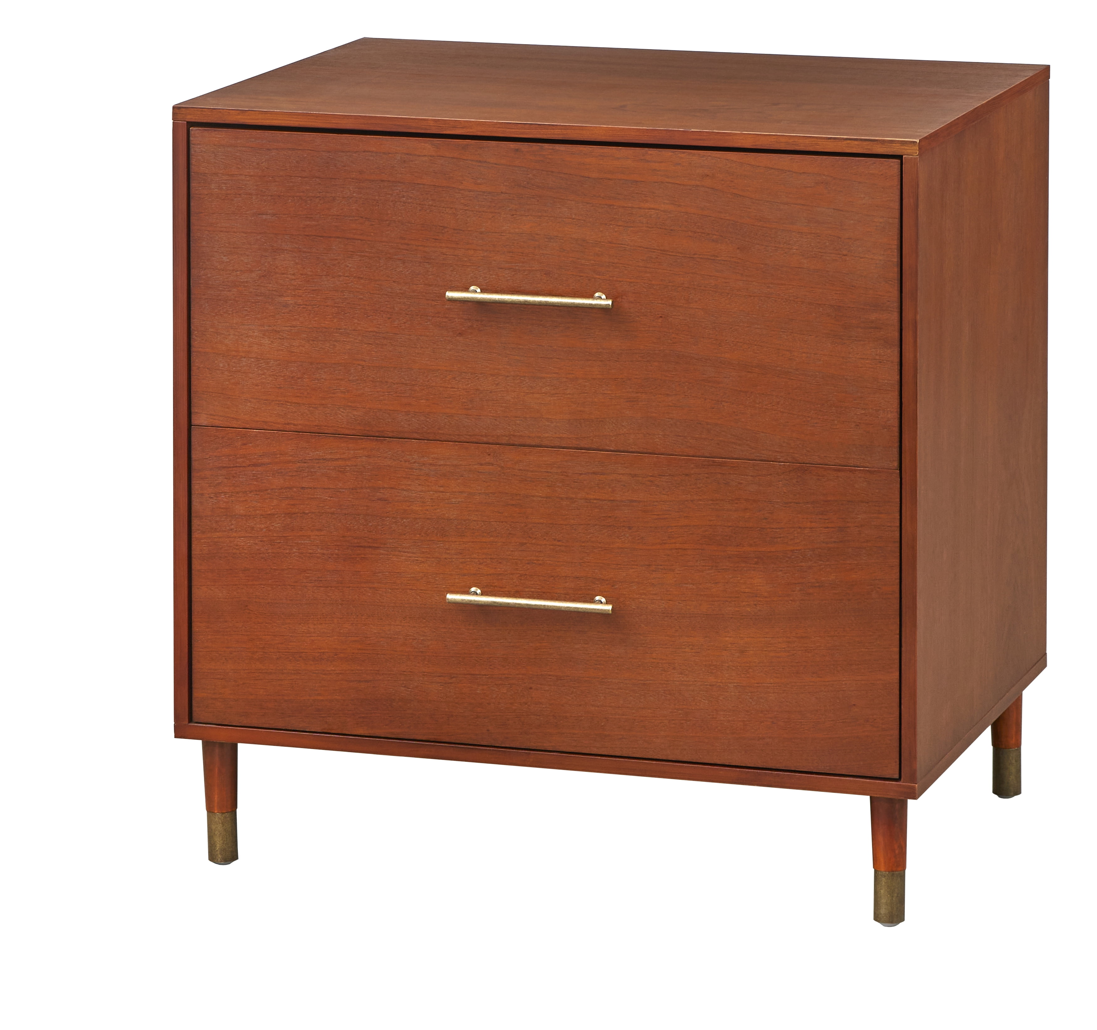 TMS Thompson Lateral Wood Filing Cabinet, Walnut