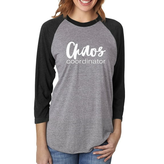 Chaos Coordinator Unisex 3/4 Sleeve Baseball Raglan Tee