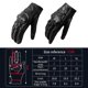 thumbnail image 2 of Guantes de piel de oveja auténtica, transpirables, de dedos completos, duraderos, de cuero perforado., 2 of 7