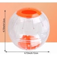 thumbnail image 2 of Pelota de ejercicio para hámster, pelota de ejercicio para hámster, pelota de fitness para hámster, mini pelota para correr de 11 cm para mascotas pequeñas (naranja), 2 of 5