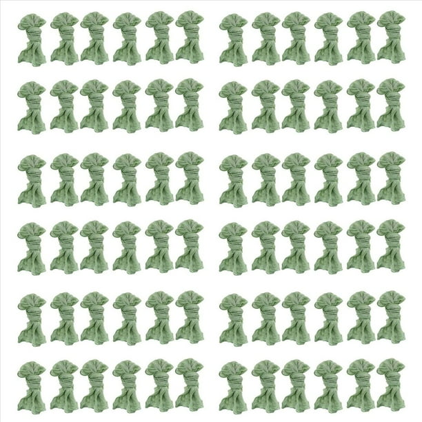 Servilletas de Servilletas de Cena Arrugadas Servilletas de Mesa Servilletas Decorativas de Tela (Verde, 72 Paquetes)
