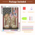 thumbnail image 4 of VOCHIC Patriotic American Flag Diamond Art Painting Kits for Adults, Battle Boots Diamond Art Paintings for Beginner, DIY 5D Full Round Drills Embroidery Pictures Arts Craft for Gift Home Wall Decor, 4 of 6