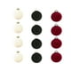 thumbnail image 1 of 12 bolas navideñas de terciopelo flocadas para árbol de Navidad, adornos de plástico para colgar en la decoración navideña, 8 cm (3,14 pulgadas)., 1 of 1