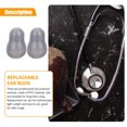thumbnail image 3 of 4Pack Grey PVC Stethoscope Ear Tips for Vibration Reduction and Noise Isolation in Medical Environments, 3 of 9