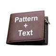 thumbnail image 1 of Slim Zipper Wallet Business Card Holder with Customizable Patterns and Text for Organization, 1 of 7