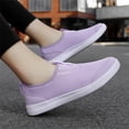 thumbnail image 4 of YOURDIARY Women's Slip-On Sneakers Wide Width Comfort Walking Shoes Casual Flats Pink, 4 of 5