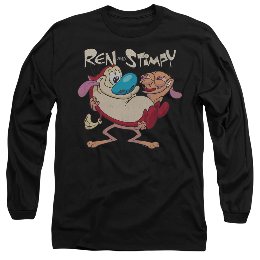 Ren and Stimpy Two of a Kind Unisex Adult LongSleeve T Shirt