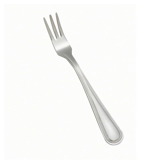 Winco Stainless Steel Continental Cocktail Oyster Fork with Mirror Finish, 5.6", Silver | 12/Case