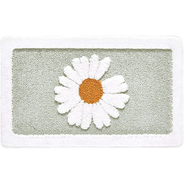 Bath Mat Non Slip - 17.7 X 25.6 Inch Absorbent Bathroom Mat Rug Microfiber Floor Mats Rugs Machine Washable For Tub, Shower And Bath Room