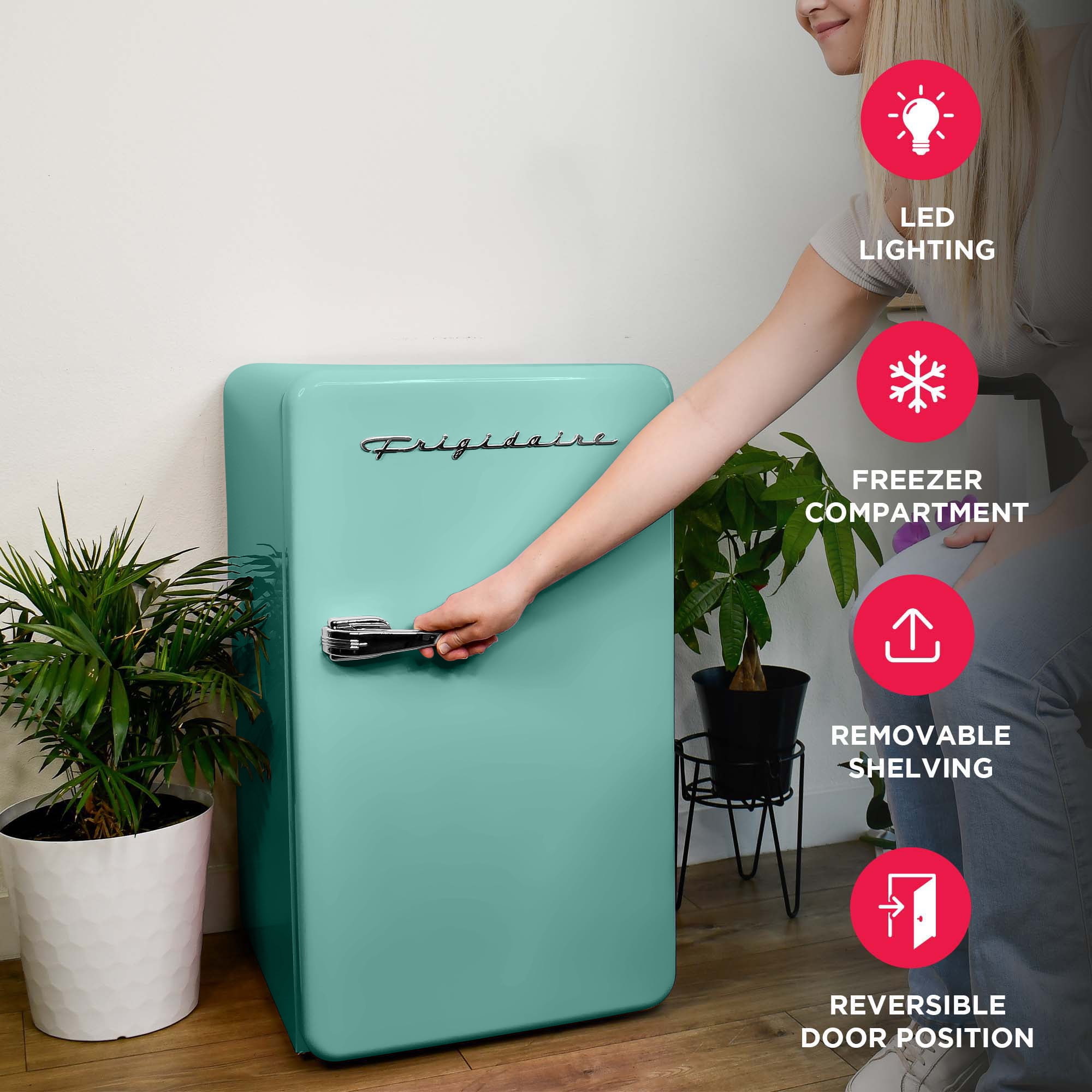 Frigidaire Retro 3.2 CU. ft. Compact Refrigerator - Mint, EFR372, Mint