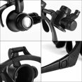 thumbnail image 5 of Magnifying Glasses with LED Light, Professional Magnifying Glasses, Hands Free Magnifying Glass for Close Up, Watch Repair, Crafts, 4 Interchangeable Lens 10X 15X 20X 25X, 5 of 5