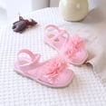 thumbnail image 5 of Ymyiu Kids Sandals Girls Girls Summer Dress Sandals Straps Flats Flower Open Toe for Girls Toddler Little Kid Big Kid Size 10 (Red,Little Kids 10), 5 of 6