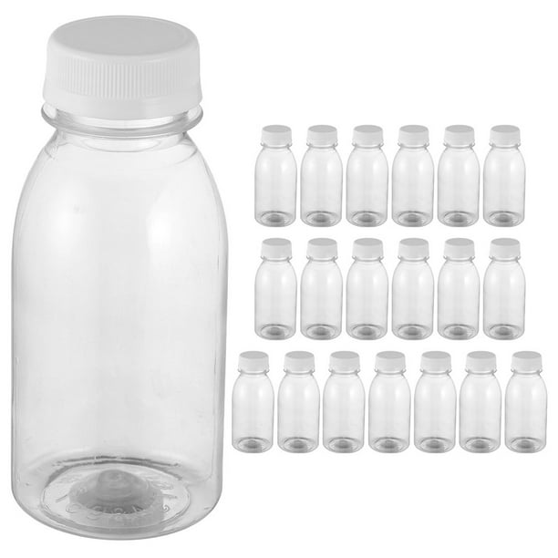 20 botellas de plástico vacías para jugo, envases para bebidas, botellas portátiles para bebidas