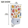thumbnail image 4 of Yayeee LED Night Light for The Home Plug in With Light Sensors 2 Pack, Blue Leaves, 4 of 6
