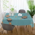 thumbnail image 3 of Yayeee Tablecloths 54" x 72" Rectangle Wrinkle Resistant Party Table Cover, Cartoon Capybaras, 3 of 8