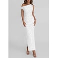 thumbnail image 5 of PRETTYGARDEN Womens Floral One Shoulder Maxi Dress Summer Spring Bodycon Ruched Side Slit Elegant Cocktail Party Dresses, 5 of 10