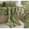 thumbnail image 6 of Soimoi Green Cotton Poplin Fabric Leaves & Ranunculus Floral Printed Craft Fabric by the Yard 56 Inch Wide, 6 of 7