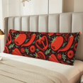 thumbnail image 4 of Bingfone Body Pillow Cover Long Pillow Case with Zipper Decorative Bedding Pillowcase 20"x54" Soft Cushion Pillow Case for Bedroom-Tomatoes And Chili, 4 of 6