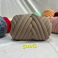 thumbnail image 1 of New Striped Core Spun Crochet Yarn Ice Silk Feeling Polyester Cotton Rope for Handbag Pet Nest Fashion Home Decoration, 1 of 7