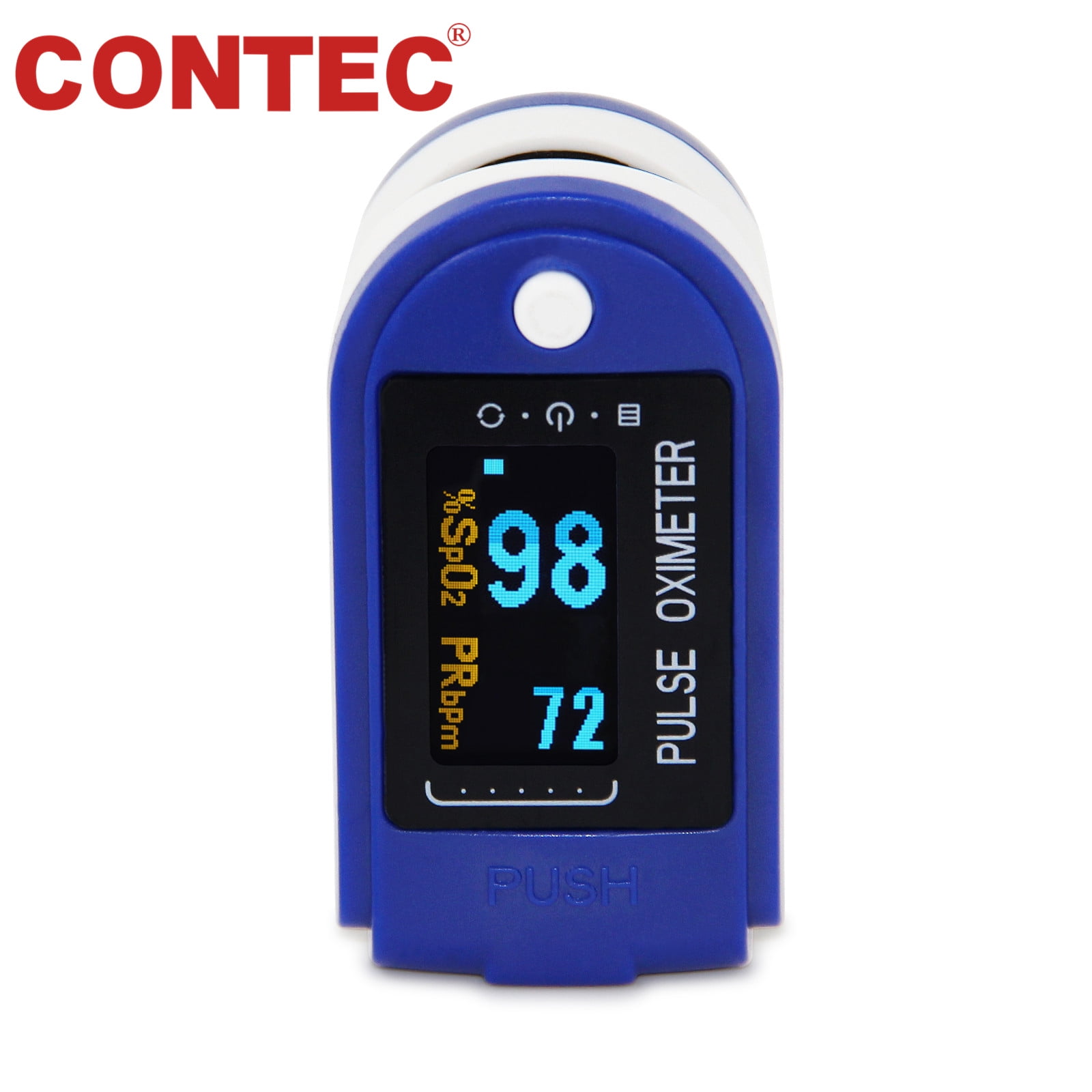 CONTEC CMS50D-BT Finger Pulse Oximeter Spo2 24h Sleep Recorder Blood Oxygen Monitor USB PC software Sound indication