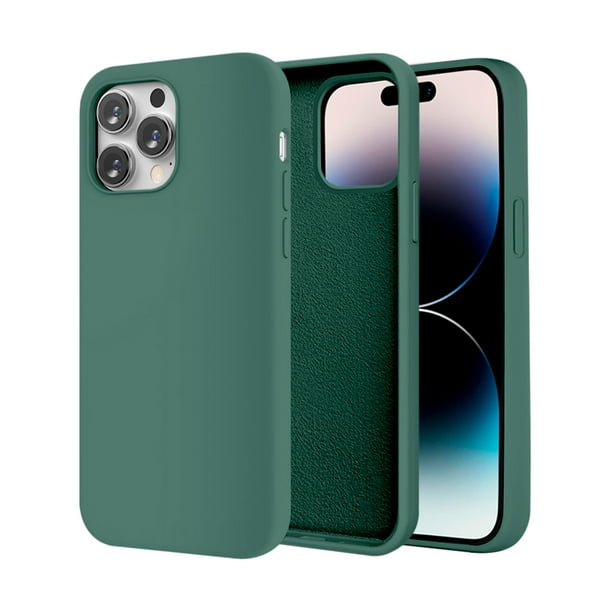 Funda de Protección para iPhone 14 Pro Max - Sovico - Silicón con Forro de Microfibra