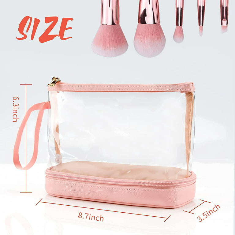 Transparent Clear Cosmetic Bag Waterproof Toiletry Bag PU Women Makeup  Handbags - China Handbags and Cosmetic Bag price