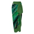 thumbnail image 4 of Black_friday Deals!Cyber_monday Deals!pstuiky Women 2 Pieces Beach Swimsuit Floral Print Bikini Swimsuit with Cover up Wrap Skirt Bathing Suits Swimwear Swimsuit for Women Green XXL, 4 of 4