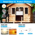 thumbnail image 3 of FarmPoultryGear Automatic Chicken Coop Door, Solar Powered Auto Opener with Timer, Remote Control & LCD Screen, Light Sensor, Anti-Pinch Design for Poultry, Aluminum Door, Weatherproof, Multi-Mode, 3 of 7
