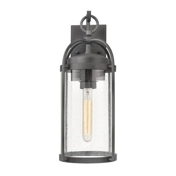 Elk Home Catalonia 17.5-inch High 1-Light Outdoor Wall Sconce in Distressed Zinc