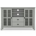 thumbnail image 6 of Artisan 53 inch Wide Solid Wood Tall TV Stand in Fog Grey For TVs up to 60 inches, 6 of 14
