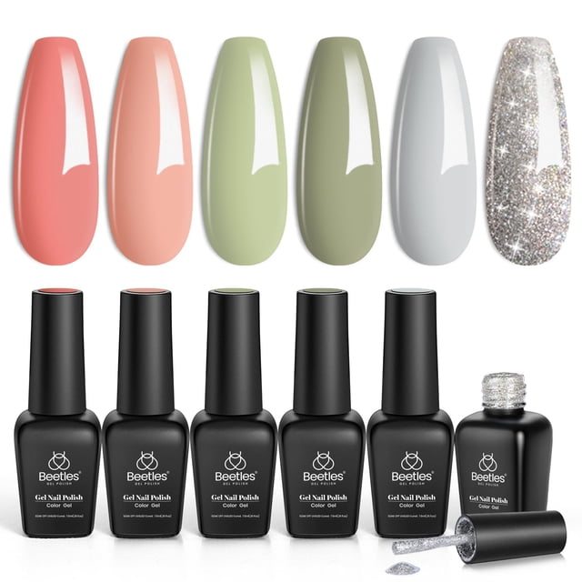 Set de esmaltes de uñas en gel Beetles Southern Belle, 6 colores, 7,5 ml