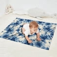 thumbnail image 2 of Indigo Tie Dye Star Blanket,Comfortable Soft Lamb Wool Throw Blanket,All Season,Warm Lightweight Blankets for Sofa Bed Couch Living Room Chair,30"x40", 2 of 4