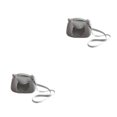 thumbnail image 2 of Bolsa de transporte para mascotas Methold de felpa bandolera portátil de un solo hombro 2piezas Gris, 2 of 6