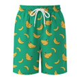 thumbnail image 6 of FYDUU Boys Swim Trunks with Compression Liner Kids Bathing Suit Printed Elastic Waist Casual Beach Shorts Lightweight Swimwear Bottoms Versatile Pants 5-6 Years, 6 of 6