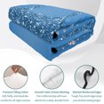 thumbnail image 4 of Twin XL Quilt Set 68''x98'', Modern Blue Lightweight Summer Bedspread Coverlet Set with 2 Pillow Shams, Abstract Diamond Luxury Gradient Breathable All Season Quilt Bedding for Dorm/Guest Room, 4 of 9