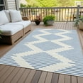 thumbnail image 6 of Addison Rugs Chantille Indoor/Outdoor Transitional Geometric Ivory Washable Rectangle Rug, 8' x 10', 6 of 6