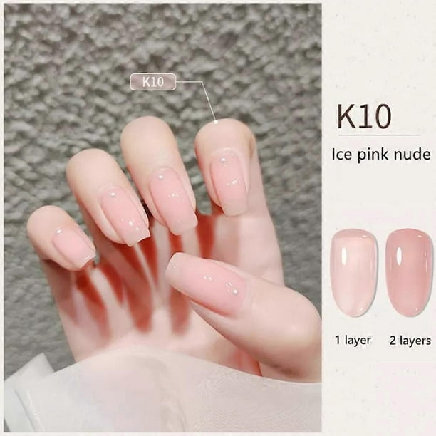 8ml Jelly Nail Polish Crystal Translucent Gel Nail Polishes for DIY Nail Salon
