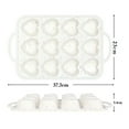 thumbnail image 5 of Shoreew Heart Shaped Silicone Muffin Pan with Metal Reinforced Frame 12 Cups Heart Baking Pan for Baking Heart Shaped Muffins Mold for Cupcakes Tartlets Egg Bites Chocolate, 5 of 6