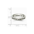 thumbnail image 5 of Gem & Harmony Ladies or Mens Chisel 4mm Comfort Fit Titanium Wedding Band Ring for Women, 5 of 7