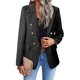 thumbnail image 1 of Chaqueta blazer Mina Self Black Tweed Plaid para mujer, 1 of 6