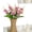 K, variant on Toycle Artificial Hyacinth Crabapple Flower Bouquet Faux Floral Arrangement With VaseRealistic Silk Flower Arrangement For Wedding Home Decoration(C,polyester)