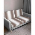 thumbnail image 3 of White Brown Couch Cushion Covers Stretch, Washable Sofa Seat Covers Individual Seat Cushion Sofa Slipcovers Modern Gradient Vertical Stripes Geometric Couch Cover Furniture Protector S-1PCS, 3 of 7