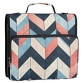 thumbnail image 5 of FORMRS Zipper Binder with Shoulder Strap 2-inch Ring 500 Sheet Capacity File Bag, Pink Geometric, 5 of 5