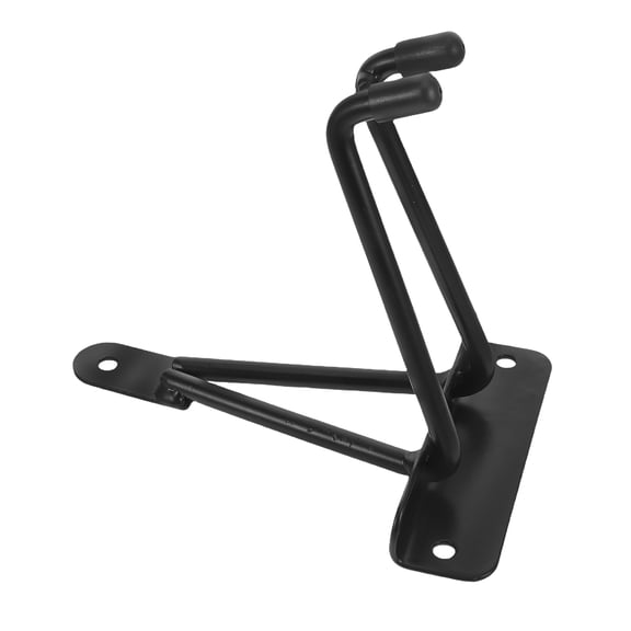 CTIRCHIU Wall Mounted Storage Rack Steel Bike Holder Indoor Black 1 Piece Space-Saving