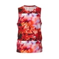 thumbnail image 2 of Easygdp Autumn Maple Leaves Men's Mesh Basketball Jersey Quick Drying Sleeveless Shirts Fitted Muscle Tank Tops Sport Round Neck T-Shirt - 4X-Large, 2 of 9