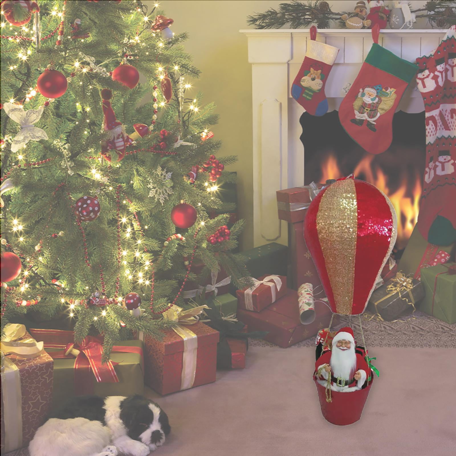 3.6 ft. H Christmas Windmax Collapsible Santa Hot Air Balloon