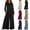 Black, variant on Sexlip Womens Wide Leg Jumpsuit Pants Square Neck Tie Waist Design Soft Fabric Flowy Silhouette for Evening Occasions Yellow XL