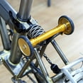thumbnail image 1 of Folding Bike Easy Wheel Easywheel Pushing Folding Bike Walking Extension Telescopic Transporting Pushing Walking Components Rod Gold, 1 of 9