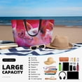thumbnail image 5 of Daiia Pink Pig Beach Travel Bag - Water-Resistant Beach Bag, Lightweight Tote with 7 Pockets for Women and Men - Gym,Pool,Camping,Reusable Grocery Bag, 5 of 7